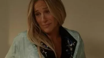 And Just Like That Sarah Jessica Parker Silk Jacquard Robe