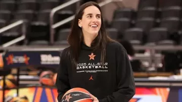 Caitlin Clark 2025 AT&T WNBA All-Star Black Hoodie