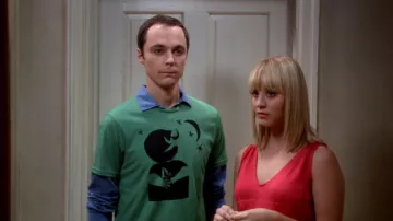 Goodnight Volcom Moonlight Starlight T-Shirt worn by Sheldon Cooper (Jim Parsons) in The Big Bang Theory (S01E05)
