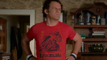 Kawasaki Motorcycle 96 Red T-Shirt worn by Dale Doback (John C. Reilly) in Step Brothers