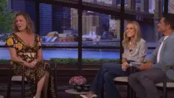 Temperley London Cleo Gown worn by Rebecca Romijn as seen in LIVE with Kelly and Mark on  July 18, 2025