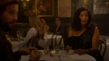 Balkanica Gala Top worn by Seema Patel (Sarita Choudhury) as seen in And Just Like That… (S03E08)