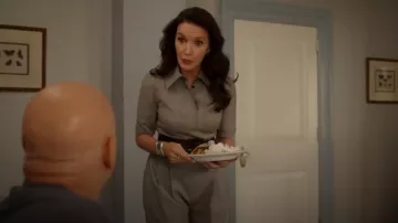 Tiffany & Co Elsa Peretti® Small Bone Cuff in Sterling Silver worn by Charlotte York (Kristin Davis) as seen in And Just Like That… (S03E08)