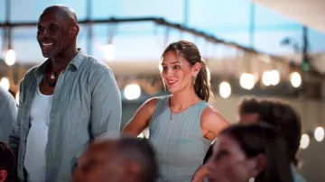 Minivestido de Leona Soleil en Matcha usado por Katherine Izzo como se ve en Bachelor in Paradise (T10E03)