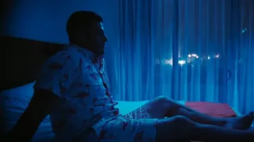 Conjunto de camisa de manga corta con botones de Amazon en Pink Flamingo usado por Jesse Palmer como se ve en Bachelor in Paradise (T10E03)