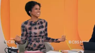 Robe Suboo Shibori portée par Adriana Diaz vue dans CBS Mornings le 15 juillet 2025
