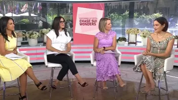 Vestido de algodón Anna Sui Batik usado por Chase Sui Wonders como se ve en Today el 21 de julio de 2025
