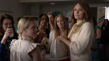 Prada Leather Tote Bag worn by Margo Banks (Malin Åkerman) as seen in The Hunting Wives (S01E01)