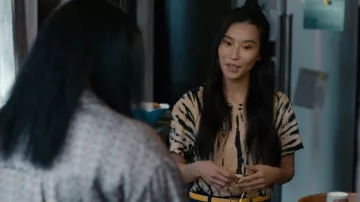 Re/Done 70s Tie Dye Tee worn by Mary Wax (Amanda Zhou) as seen in Accused (S02E03)
