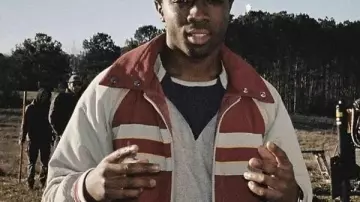 Stranger Things S05 Caleb McLaughlin Bomber Jacket worn by Lucas Sinclair (Caleb McLaughlin) in Stranger Things (S05)