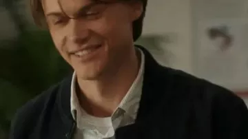 Christopher Briney The Summer I Turned Pretty Bomber Jacket worn by Conrad Fisher (Christopher Briney) in The Summer I Turned Pretty (S03)