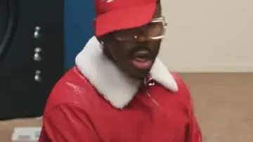 Stop Playing With Me Tyler The Creator Red Leather Jacket worn by Tyler, The Creator in STOP PLAYING WITH ME