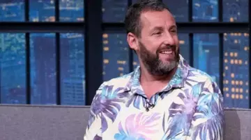 Adam Sandler Late Night with Seth Meyers S12 Floral Shirt