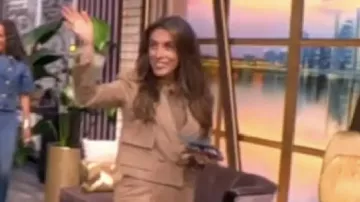 The View 2025 Alyssa Farah Griffin Cropped Blazer of Self - Co-Host (Sunny Hostin) in The View