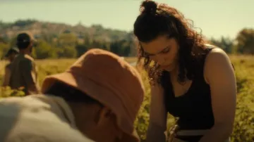 Only Lace Trim Tank Top worn by Alba (Ava Baya) as seen in Under a Dark Sun (S01E01)