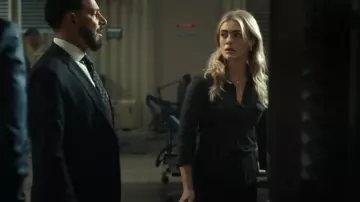 James Perse Contrast Panel Shirt worn by Rebecca 'Bex' Henderson (Melissa Roxburgh) as seen in The Hunting Party (S01E03)