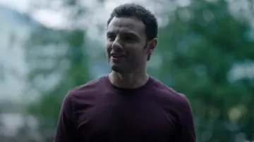 Express Perfect Pima Cotton Crew Neck T-Shirt worn by Shane Florence (Josh McKenzie) as seen in The Hunting Party (S01E03)