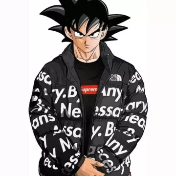 Goku Drip Puffer Jacket of Goku