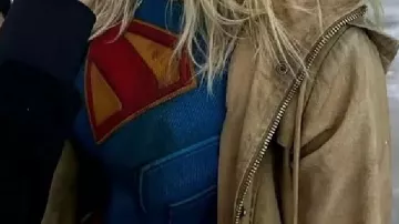 Superman 2025 Supergirl Tan Parka Hooded Coat worn by (Milly Alcock) in Superman