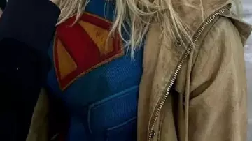 Superman 2025 Supergirl Tan Parka Hooded Coat worn by (Milly Alcock) in Superman