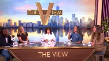 Veronica Beard Wisteria Cropped Pant worn by Alyssa Farah Griffin as seen in The View on  July 21, 2025