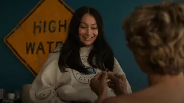 The Summer I Turned Pretty Finch College Pullover Hoodie worn by Isabel 'Belly' Conklin (Lola Tung) as seen in The Summer I Turned Pretty (S03E03)