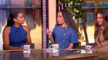 Reiss Petra Maxi Jumpsuit worn by Rachel Scott as seen in The View on July 22, 2025