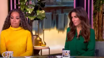 Alice + Olivia Avita Asymmetric Shirtdress worn by Alyssa Farah Griffin as seen in The View on July 23, 2025