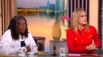 Alice + Olivia Dorothie Jacket worn by Sara Haines as seen in The View on  July 23, 2025