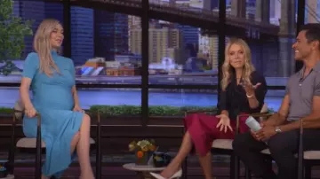 Alaia Bodycon Draped Dress worn by Vanessa Kirby as seen in LIVE with Kelly and Mark on  July 23, 2025