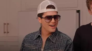 Gafas de sol Tom Ford Black Pilot usadas por Brooks Marks como se ve en Next Gen NYC (S01E07)