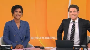 Lauren Ralph Lauren Ryen Blazer porté par Adriana Diaz comme on le voit dans CBS Mornings le 23 juillet 2025