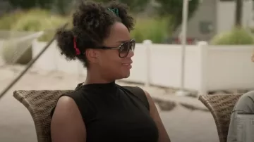 Tom Ford Falconer-02 FT0884 Noir brillant / Gris Ombré 60/18/140 Lunettes de soleil unisexes portées par Riley Burruss comme vu dans Next Gen NYC (S01E08)