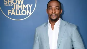 Anthony Mackie The Tonight Show Starring Jimmy Fallon S12 Blazer