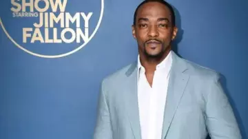 Anthony Mackie The Tonight Show Starring Jimmy Fallon S12 Blazer