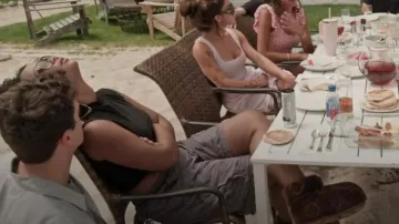 Botte basse Louis Vuitton LV Footprint portée par Riley Burruss vue dans Next Gen NYC (S01E08)