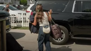 Fendi Fendigraphy Mini Leather White worn by Gia Giudice as seen in Next Gen NYC (S01E08)