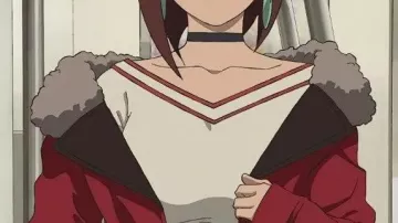 Momo Ayase Dandadan Red Jacket of Momo Ayase (voice) (Shion Wakayama) in Dan Da Dan (S01)