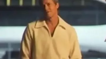 F1 The Movie Brad Pitt White Sweatshirt