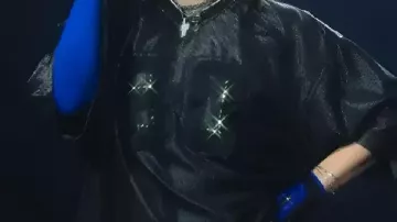 London Hit Me Hard And Soft Tour Black Jersey of Billie Eilish in Billie Eilish-Guess-Hit Me Hard And Soft Tour London Night 1