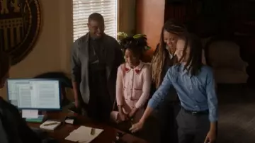 Fear Of God Cotton Wool California Blazer worn by Henrietta Wilson (Aisha Hinds) as seen in 9-1-1 (S08E18)