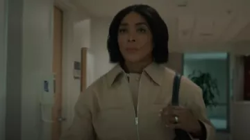 3.1 Phillip Lim Belted Flounce Utility Jacket worn by Athena Grant (Angela Bassett) as seen in 9-1-1 (S08E18)