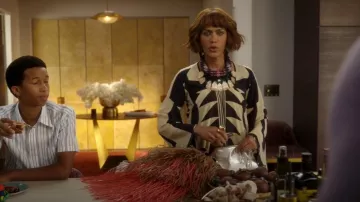 Volantis Printed Dress worn by Lisa Todd Wexley (Nicole Ari Parker) as seen in And Just Like That… (S03E09)