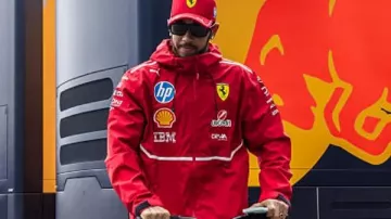 Lewis Hamilton Belgium F1 Grand Prix Ferrari Red Jacket