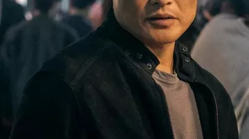 Butterfly David Jung Black Leather Jacket worn by David Jung (Daniel Dae Kim) in Butterfly (S01)