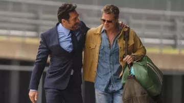 F1 film Brad Pitt Sac en cuir de Sonny Hayes (Brad Pitt) en F1