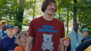 Where My Hug At ? Teddy Bear with Heart T-Shirt worn by (Boban Marjanović) in Happy Gilmore 2