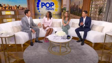 Chaleco corto Bar III usado por Rhiannon Ally como se ve en Good Morning America el 24 de julio de 2025