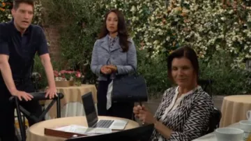 Rebecca Minkoff Amorous Satchel worn by Li Finnegan (Naomi Matsuda) as seen in The Bold and the Beautiful on July 22, 2025