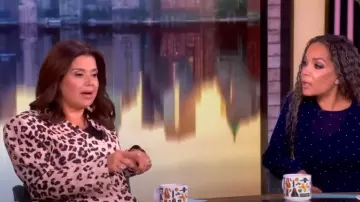 L'Agence Atmore Double-Breasted Blazer worn by Alyssa Farah Griffin as seen in The View on July 25, 2025